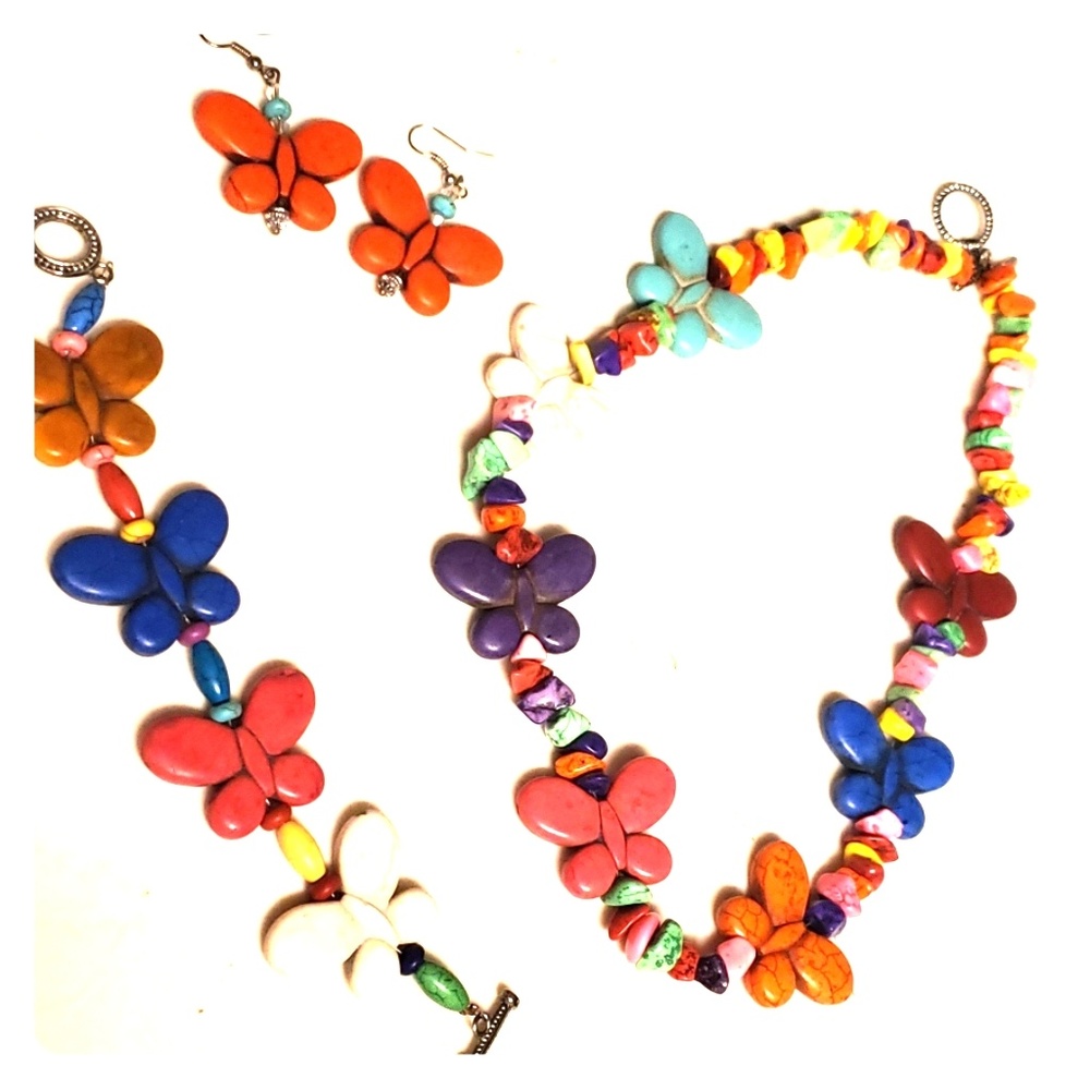 Butterfly stone set